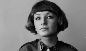 Portret Małgorzaty Niemirskiej, aktorki, która w przeszłości była żoną Andrzeja Kopiczyńskiego.