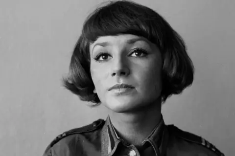 Portret Małgorzaty Niemirskiej, aktorki, która w przeszłości była żoną Andrzeja Kopiczyńskiego.