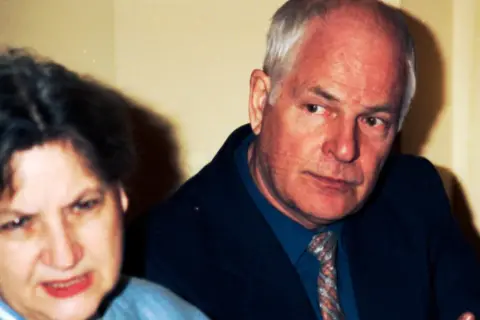 Agnieszka Zduńczyk Machulski z mężem, reżyserem Juliuszem Machulskim, podczas spotkania.
