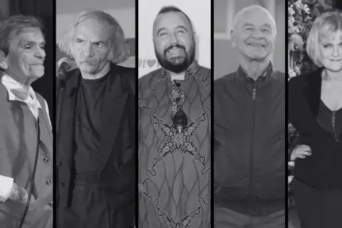 Świat według Kiepskich obsada: Andrzej Grabowski, Dariusz Gnatowski, Ryszard Kotys, Renata Kaczoruk, Bohdan Łazuka.