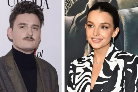 Dawid Podsiadło w marynarce i Magdalena Laskowska w stylowej kreacji.
