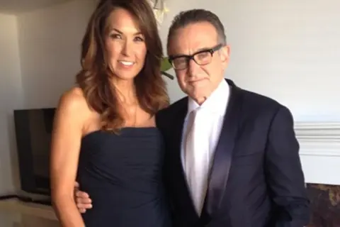 Robin Williams z żoną, Susan Schneider, na eleganckim przyjęciu.
