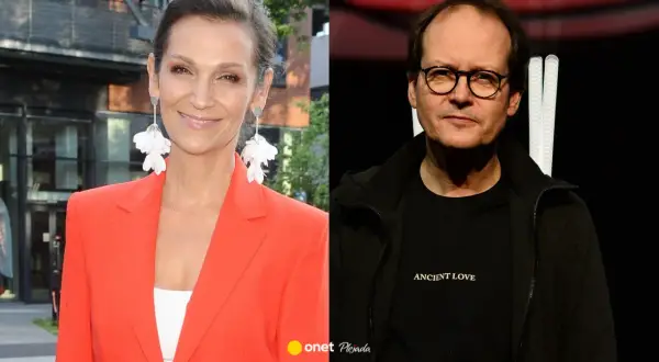 Olga Bończyk z mężem, aktorem i reżyserem, w stylizacjach podkreślających ich osobowości.