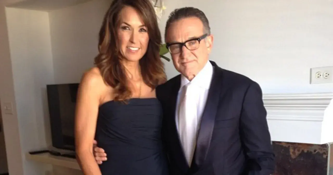 Robin Williams z żoną, Susan Schneider, na eleganckim przyjęciu.