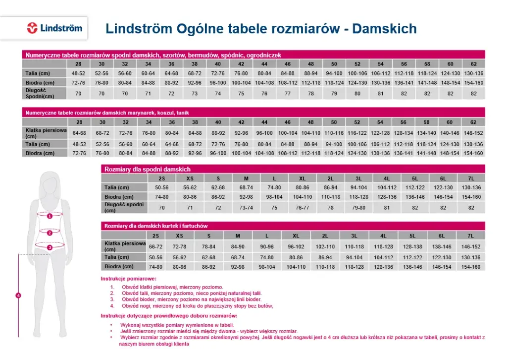 Jakim rozmiarem jest damskie S? Poznaj tabele rozmiarów i właściwe pomiary.