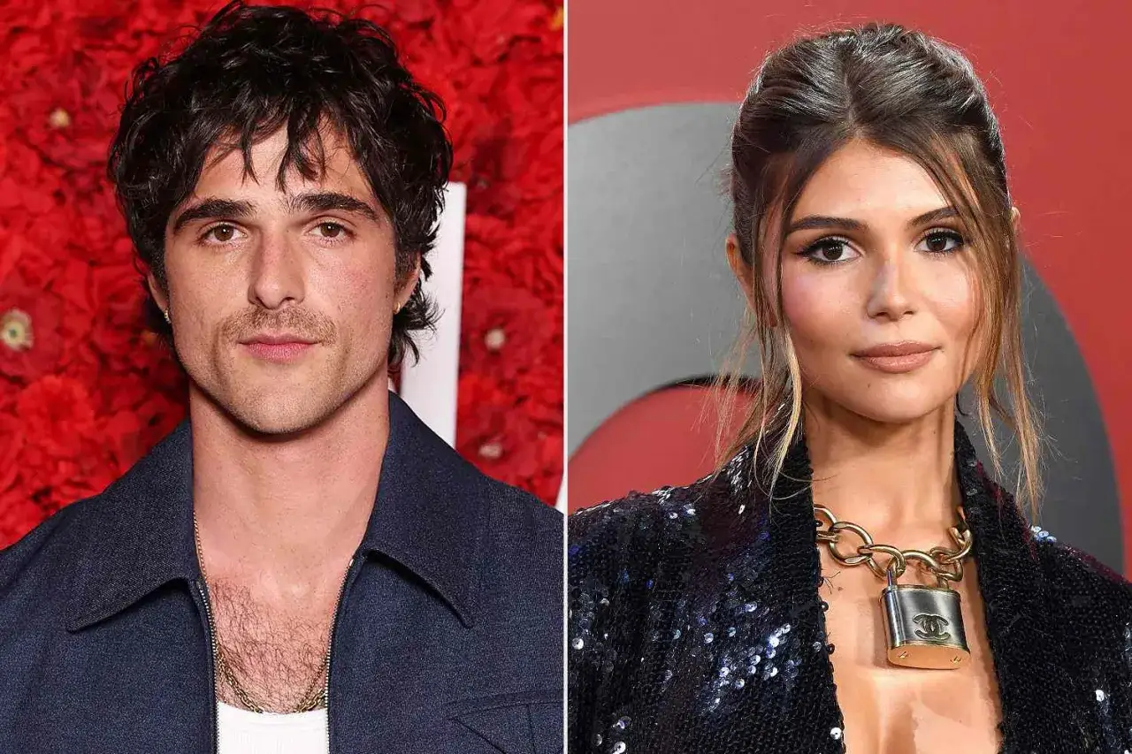 Jacob Elordi i jego dziewczyna, Olivia Jade, na czerwonym dywanie.