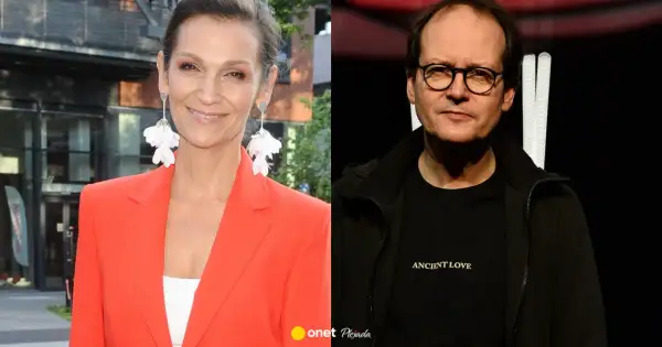 Olga Bończyk z mężem, aktorem i reżyserem, w stylizacjach podkreślających ich osobowości.